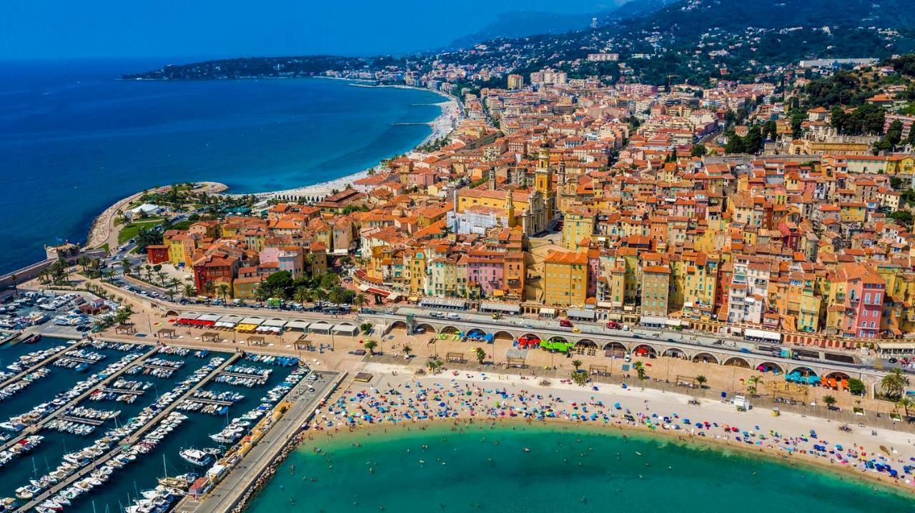 Jardin du Pian Calme, proche Gare, Mer Mentone Esterno foto